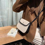 Canvas Small Square Shoulder Bag for Women