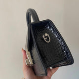 Crocodile Pattern Shoulder Bag Retro Ladies Chain Crossbody Clutch
