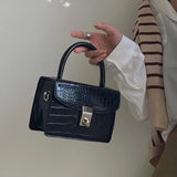 Crocodile Pattern Shoulder Bag Retro Ladies Chain Crossbody Clutch