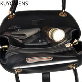 3 Layers Women Handbag Purse High Shoulder Crossbody Bag Top-handle Tote