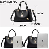 3 Layers Women Handbag Purse High Shoulder Crossbody Bag Top-handle Tote