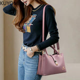 3 Layers Women Handbag Purse High Shoulder Crossbody Bag Top-handle Tote