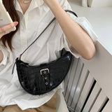 Crocodile Print Shoulder Bag High Ladies Underarm PU Leather Female H