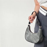 Women's Half Moon Hobos Shoulder Bag Clutch Purse Handbag