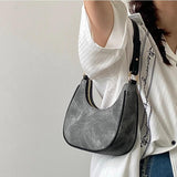 Women's Half Moon Hobos Shoulder Bag Clutch Purse Handbag