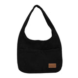 Corduroy Shoulder Bags Women's Handbags Cotton Shopping Tote