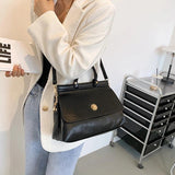 Women Vintage Shoulder Bag All-match PU Leather Large Capacity Female Handbags