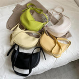 Solid Green Crossbody Bag for Women Small Shoulder Handbag Purse