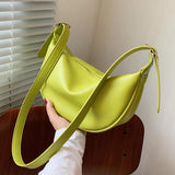 Solid Green Crossbody Bag for Women Small Shoulder Handbag Purse