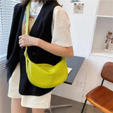 Solid Green Crossbody Bag for Women Small Shoulder Handbag Purse