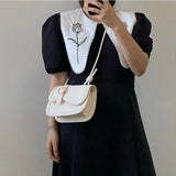 Women's Love Shoulder Messenger Bag Solid Ladies Saddle Bags Girly Small Tote