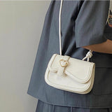 Women's Love Shoulder Messenger Bag Solid Ladies Saddle Bags Girly Small Tote