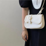 Women's Love Shoulder Messenger Bag Solid Ladies Saddle Bags Girly Small Tote