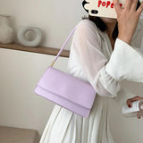 Rectangle Shoulder Bags Soft PU Leather Lady Messenger Bags Women Armpit Bag