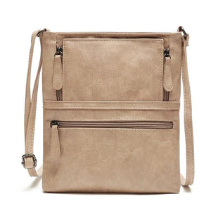 Women's Vintage Messenger Bag PU Leather Handbag Cross Body Casual Shoulder Bags