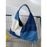 Canvas Women's Denim Shoulder Bag Large Casual Tote Bags