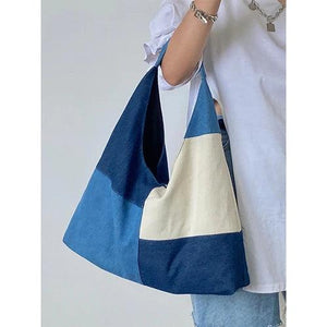 Canvas Women's Denim Shoulder Bag Large Casual Tote Bags