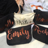 Personalised Foil Wedding Cosmetic Make Up Bag - Mother of Bride Gift