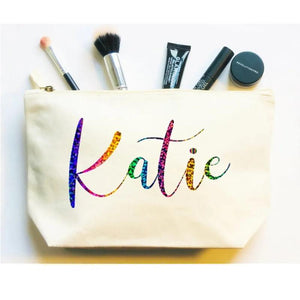 Glitter Make Up Bag Bridal Shower Cosmetic Trip Wash Bag Birthday Gift