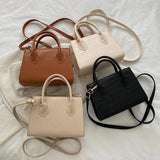 Women's Small Square Crossbody Bag Top Handle Totes Shoulder Bag