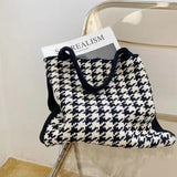 Retro Wool Knitted Large-Capacity Shoulder Bag