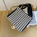 Retro Wool Knitted Large-Capacity Shoulder Bag