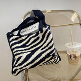 Retro Wool Knitted Large-Capacity Shoulder Bag