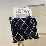 Retro Wool Knitted Large-Capacity Shoulder Bag