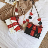 Candy Sweet Girls Messenger Handbag Bow Mini Bag Women Party Purse