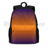 Orange Purple Gradient Outdoor Hiking Backpack Waterproof Camping Travel