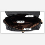 Vintage Small Square Bag PU Leather Shoulder Crossbody Handbag