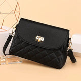 Vintage Small Square Bag PU Leather Shoulder Crossbody Handbag