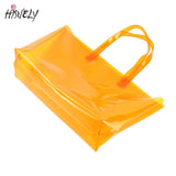 Laser Hologram PVC Clear Tote Bag Beach Large Capacity Shopping Bag