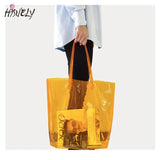 Laser Hologram PVC Clear Tote Bag Beach Large Capacity Shopping Bag