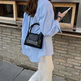 Solid Top-handle Bag Handbags for Women Ladies Shoulder Crossbody Bags