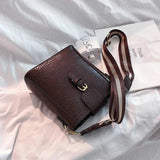 Crocodile Pattern Crossbody Shoulder Bag for Women Girl Phone Handbags