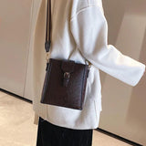 Crocodile Pattern Crossbody Shoulder Bag for Women Girl Phone Handbags