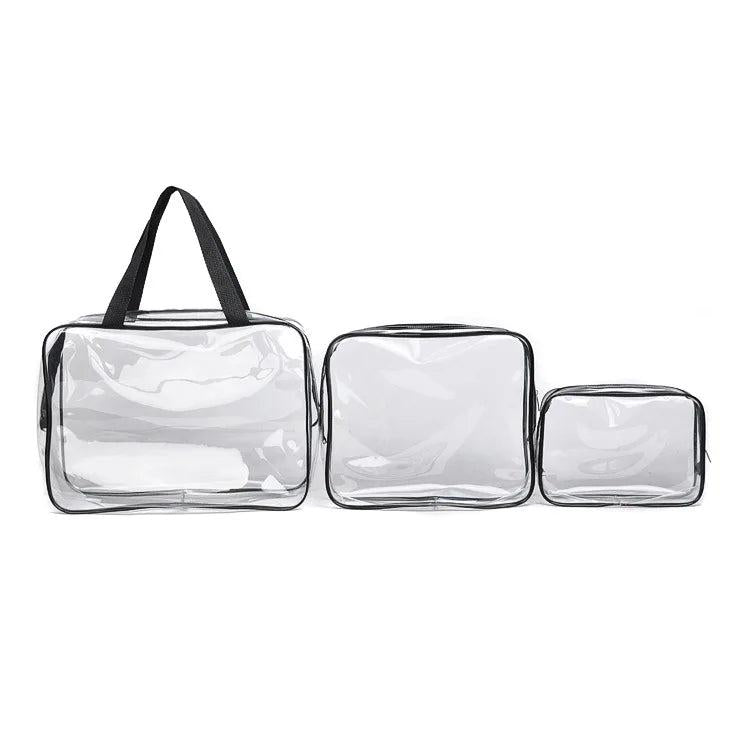3pcs/Set Waterproof Travel Storage Bag Toiletries Organizer Skin Care Pack