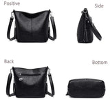 Women's Soft PU Leather Crossbody Bag Shoulder Handbag