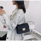 Women's Square Sling Bag Satchel Handbags Adjustable Strap