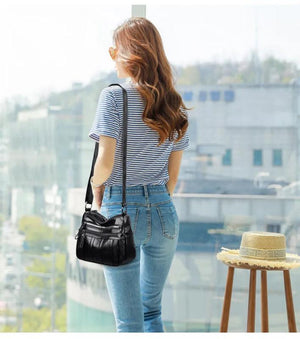 Soft Leather Crossbody Bags for Women, Small Shoulder Bag Handbag
