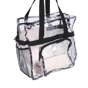 Clear Tote Bag Stadium Security Travel Gym Concert Work Sports Games