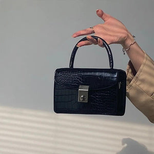 Crocodile Pattern Women Shoulder Bag Chain Top-handle Messenger Bag