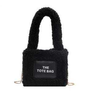 Winter Plush Tote Bags Women Handbags Faux Fur Shoulder Crossbody Bags