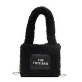 Winter Plush Tote Bags Women Handbags Faux Fur Shoulder Crossbody Bags