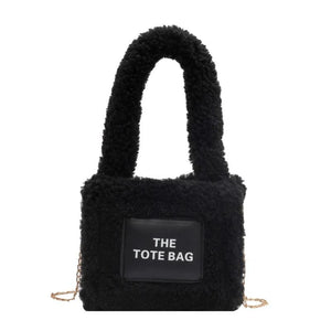 Winter Plush Tote Bags Women Handbags Faux Fur Shoulder Crossbody Bags