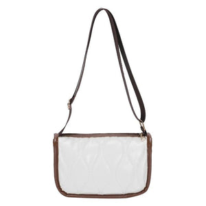 Leather Women's Shoulder Bag Wide Strap Crossbody Bag Handbag