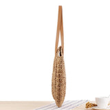 Large Capacity Straw Beach Shoulder Bag Women Tote Handbag