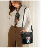 Women Shoulder Flower Bags Crossbody Handbag Soft Leather Bag