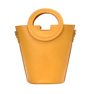 Women's Bag Style Ring And Versatile Pu Leather Shoulder Messenger Handbag